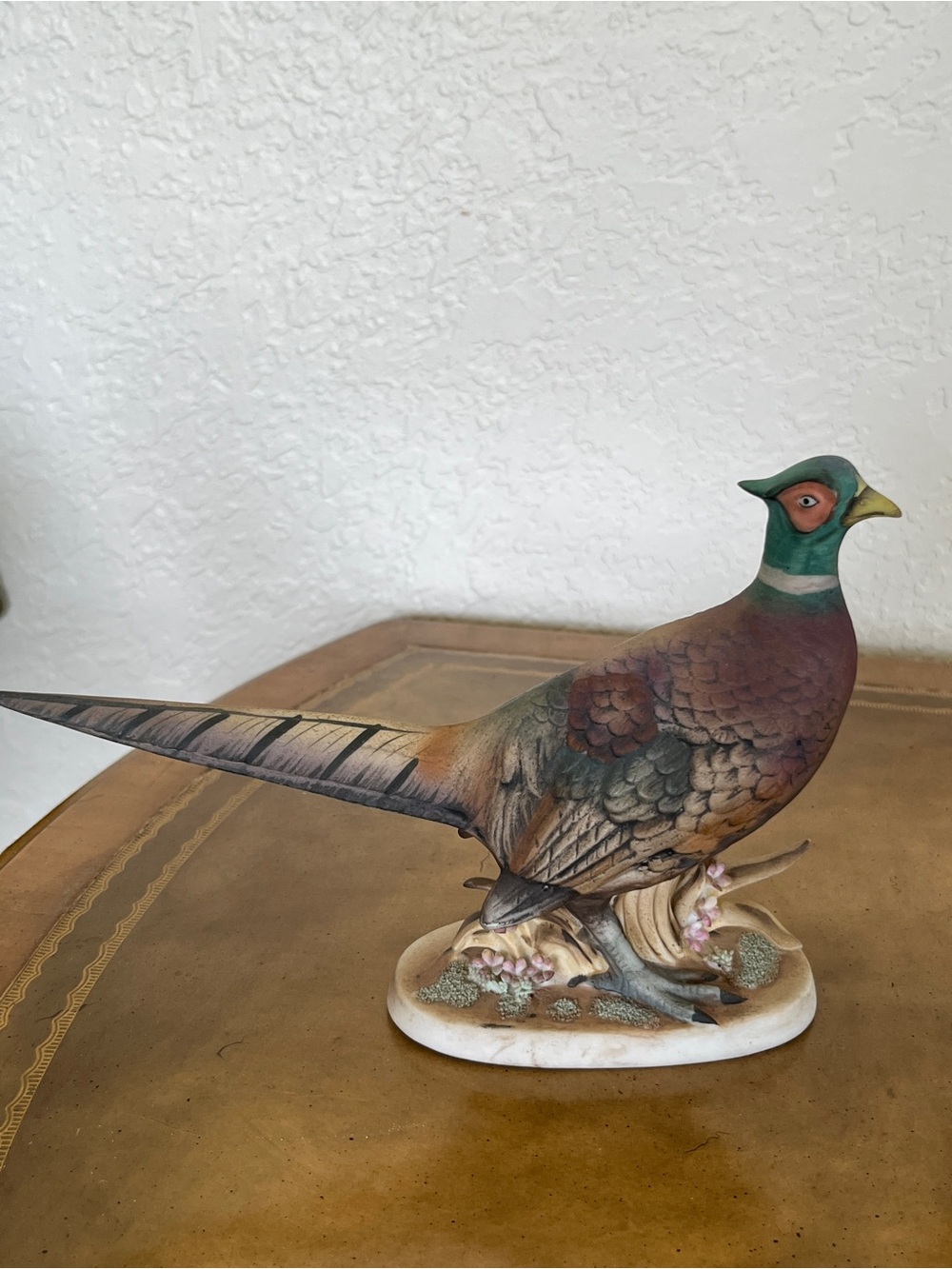 Vintage Lefton KW769 Pheasant Figurines Pair Bisque Porcelain Hand Painted Japan - Picture 4 of 10